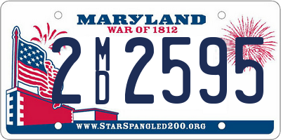 MD license plate 2MD2595