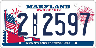 MD license plate 2MD2597