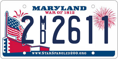 MD license plate 2MD2611