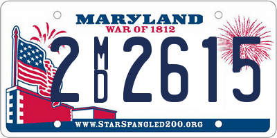 MD license plate 2MD2615