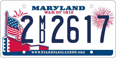 MD license plate 2MD2617