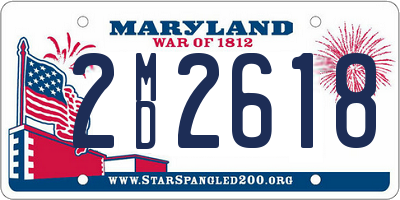 MD license plate 2MD2618