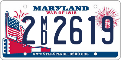 MD license plate 2MD2619