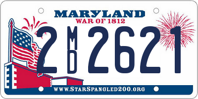 MD license plate 2MD2621