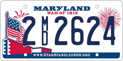 MD license plate 2MD2624