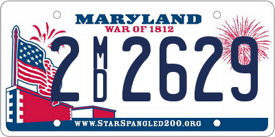 MD license plate 2MD2629