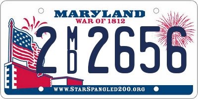 MD license plate 2MD2656