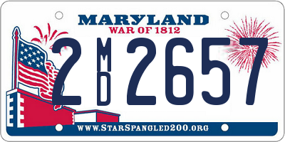 MD license plate 2MD2657