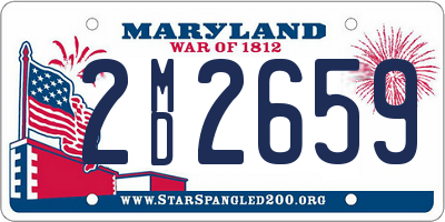 MD license plate 2MD2659