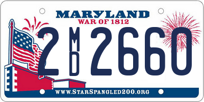 MD license plate 2MD2660