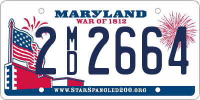 MD license plate 2MD2664