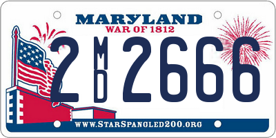 MD license plate 2MD2666