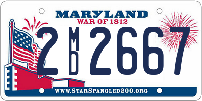 MD license plate 2MD2667