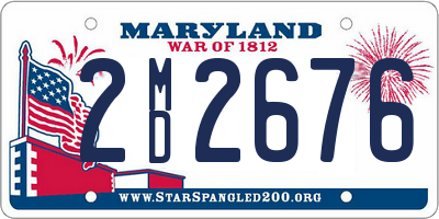 MD license plate 2MD2676