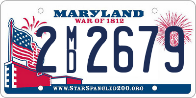 MD license plate 2MD2679