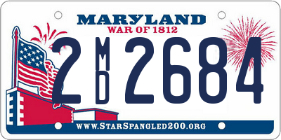 MD license plate 2MD2684