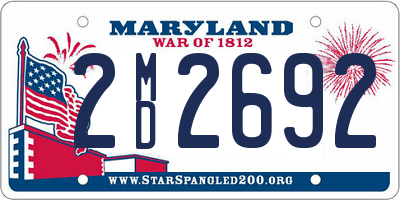 MD license plate 2MD2692