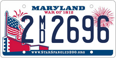 MD license plate 2MD2696