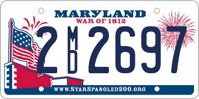 MD license plate 2MD2697