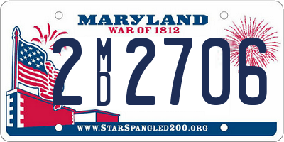 MD license plate 2MD2706