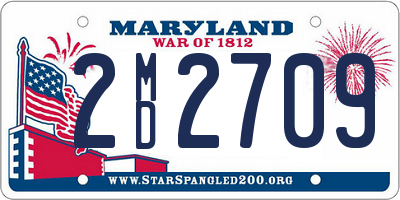 MD license plate 2MD2709