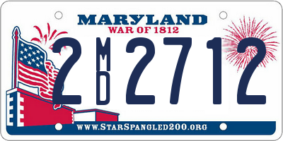 MD license plate 2MD2712