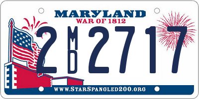 MD license plate 2MD2717