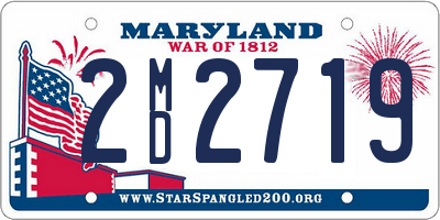 MD license plate 2MD2719