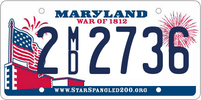 MD license plate 2MD2736