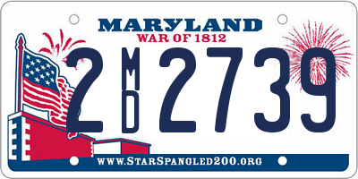 MD license plate 2MD2739