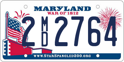 MD license plate 2MD2764