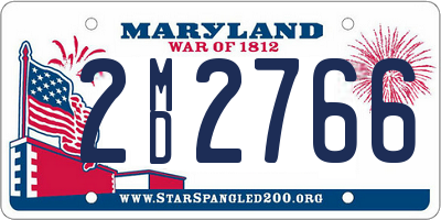 MD license plate 2MD2766