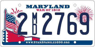 MD license plate 2MD2769