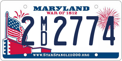 MD license plate 2MD2774