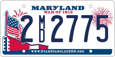 MD license plate 2MD2775