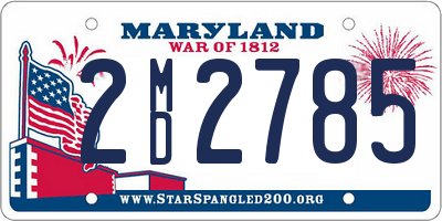 MD license plate 2MD2785