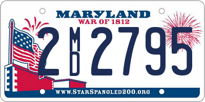 MD license plate 2MD2795