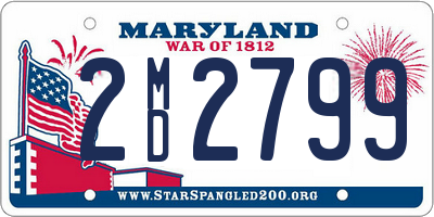 MD license plate 2MD2799