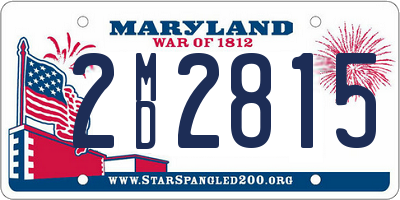 MD license plate 2MD2815
