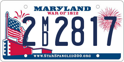 MD license plate 2MD2817