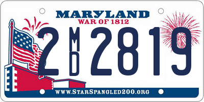 MD license plate 2MD2819