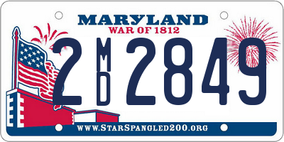 MD license plate 2MD2849