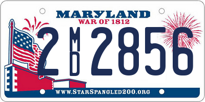 MD license plate 2MD2856