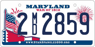 MD license plate 2MD2859