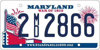 MD license plate 2MD2866