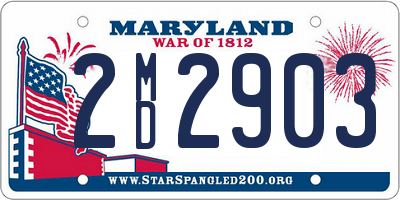 MD license plate 2MD2903