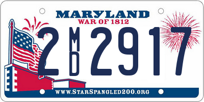 MD license plate 2MD2917