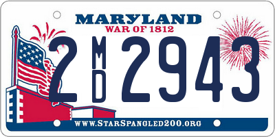 MD license plate 2MD2943