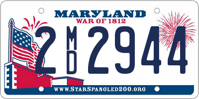 MD license plate 2MD2944