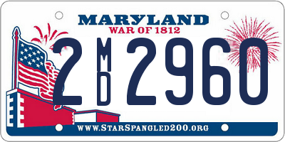 MD license plate 2MD2960